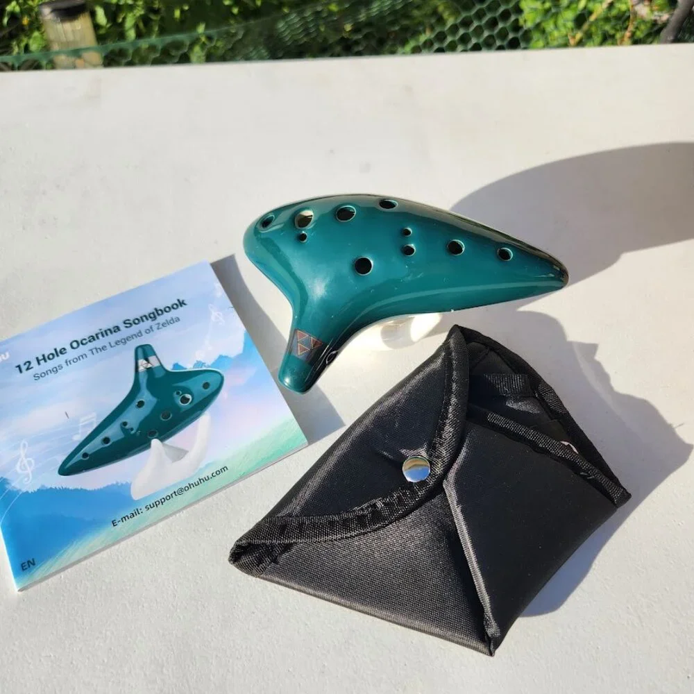 NEW Zelda Ocarina 12 Hole Alto C Ocarina Musical Instrument Christmas Gift Song